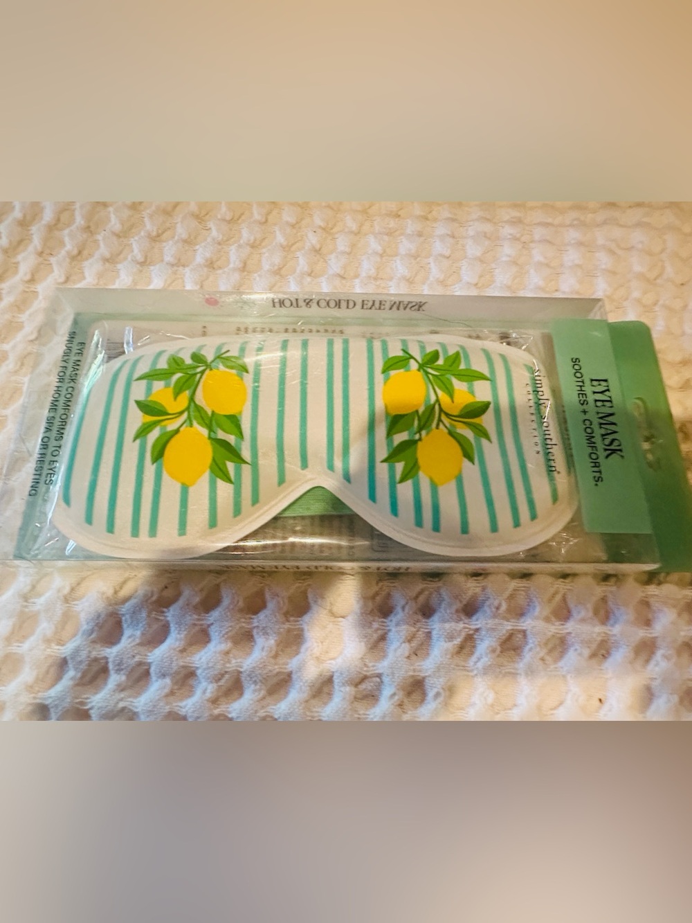 Simply Southern Hot & Cold Eye Mask Stripe Eye Mask NWT